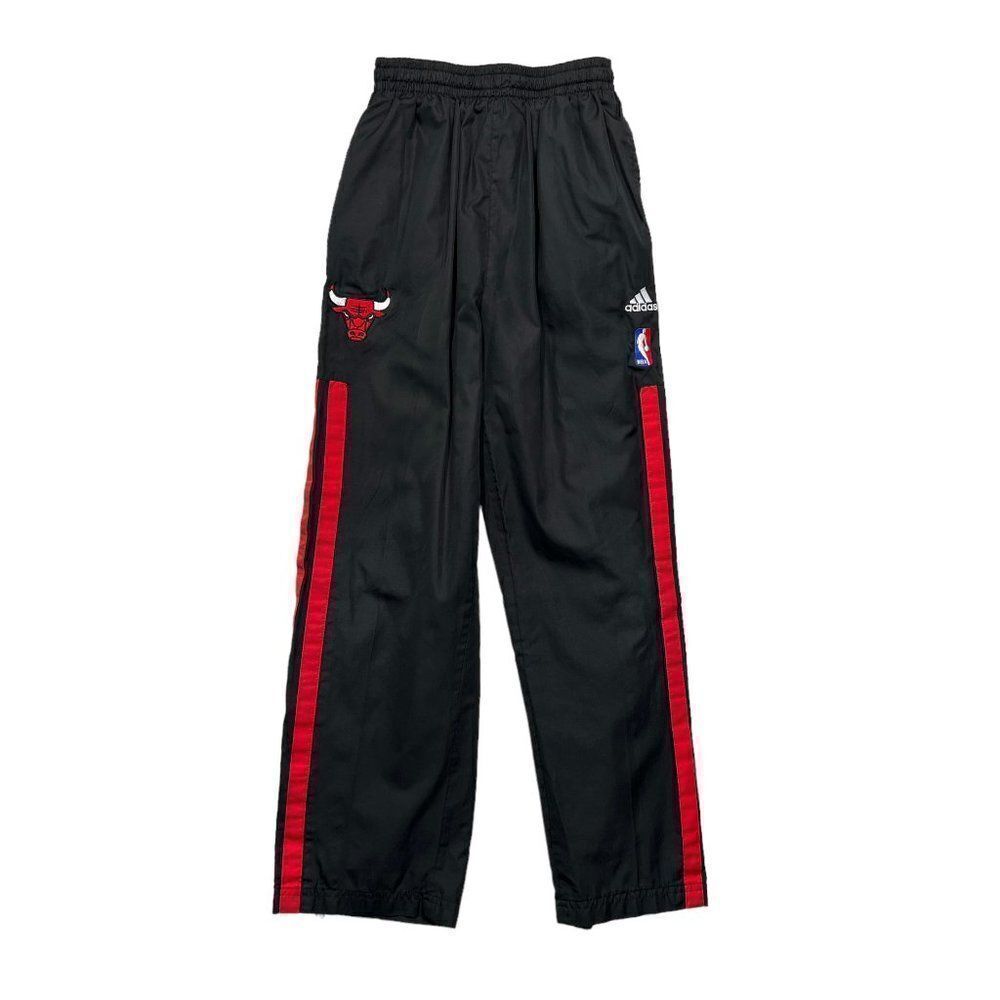 Vintage Adidas Boy's Chicago Bull Embroidered Warm‎ Up Pants
